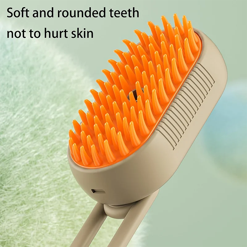 Pet Cat & Dog Steam Brush, 3 in 1 Electric Steamy Pet Hair Removal Grooming Moist Brush
