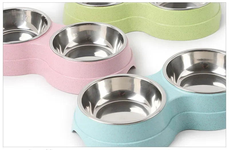 Double Pet Bowls