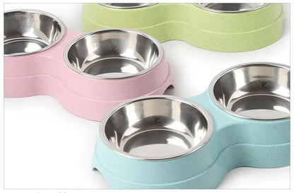 Double Pet Bowls
