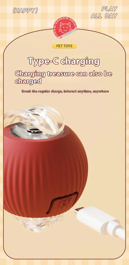 Smart Automatic Rolling Ball – Interactive Toy for Dogs & Cats