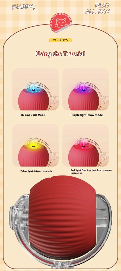 Smart Automatic Rolling Ball – Interactive Toy for Dogs & Cats