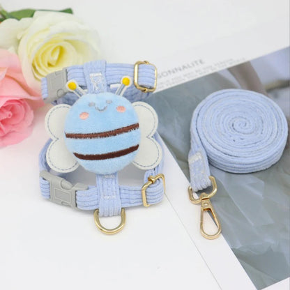 Pet Cute Harness Leash Set
